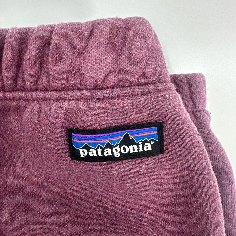 Patagonia Sweatpants Mens Med Purple Heathered Joggers Fitz Roy Icon Uprisal
